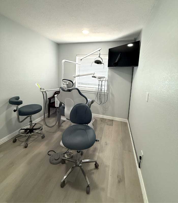 Treatment room at DFW Miller Dental Bedford